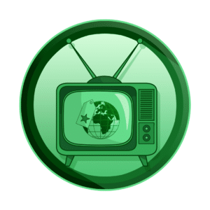 zemlja sa brand karticom na ekranu televizora, izgradnja branda, tv reklama, video produkcija, produkcija video sadržaja