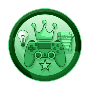joystick sa zvijezdicom, žaruljom, krunom i notepadom, gejmifikacija, gamification, interaktivan sadržaj, interaktivni sadržaji